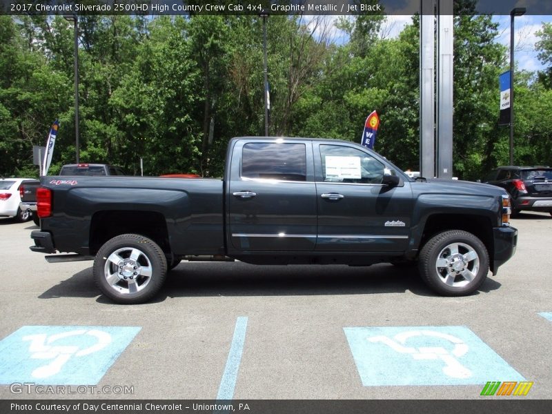 Graphite Metallic / Jet Black 2017 Chevrolet Silverado 2500HD High Country Crew Cab 4x4