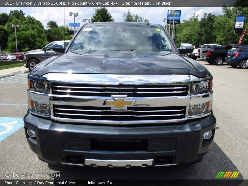 Graphite Metallic / Jet Black 2017 Chevrolet Silverado 2500HD High Country Crew Cab 4x4