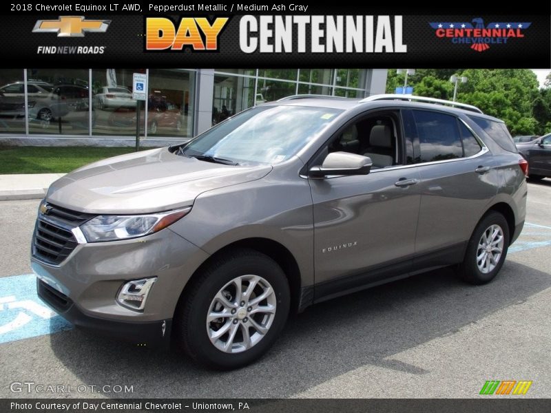 Pepperdust Metallic / Medium Ash Gray 2018 Chevrolet Equinox LT AWD