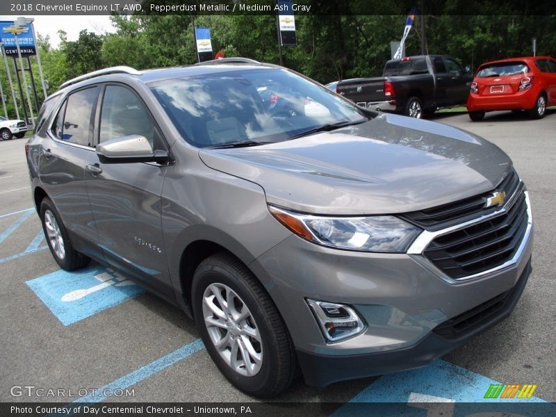 Pepperdust Metallic / Medium Ash Gray 2018 Chevrolet Equinox LT AWD