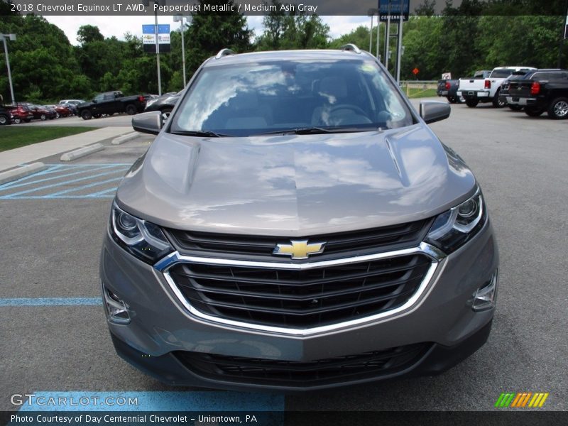 Pepperdust Metallic / Medium Ash Gray 2018 Chevrolet Equinox LT AWD