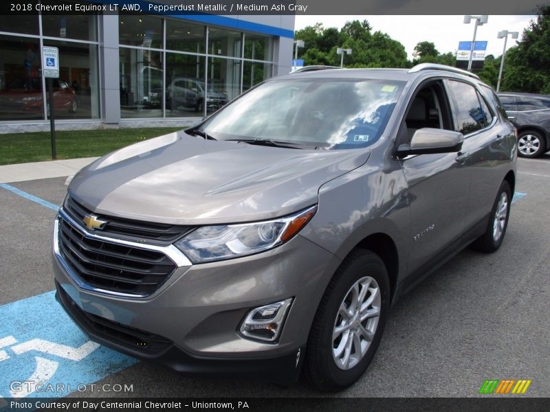 Pepperdust Metallic / Medium Ash Gray 2018 Chevrolet Equinox LT AWD