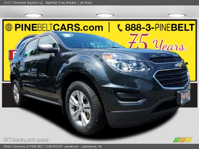 Nightfall Gray Metallic / Jet Black 2017 Chevrolet Equinox LS
