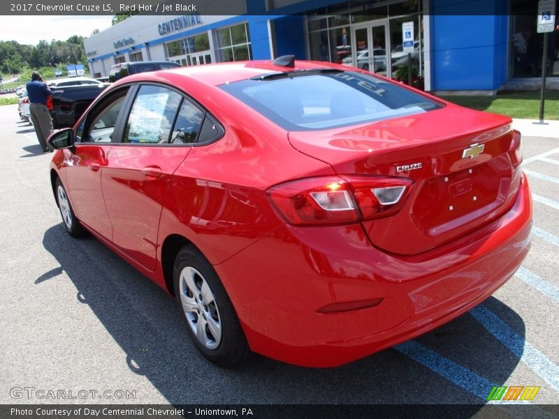 Red Hot / Jet Black 2017 Chevrolet Cruze LS