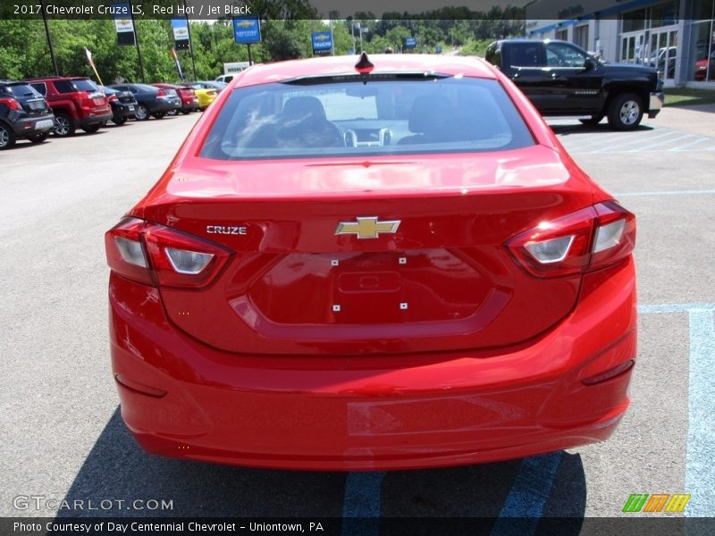 Red Hot / Jet Black 2017 Chevrolet Cruze LS