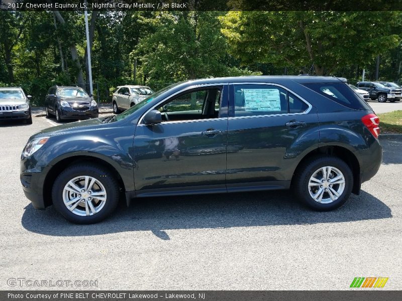Nightfall Gray Metallic / Jet Black 2017 Chevrolet Equinox LS