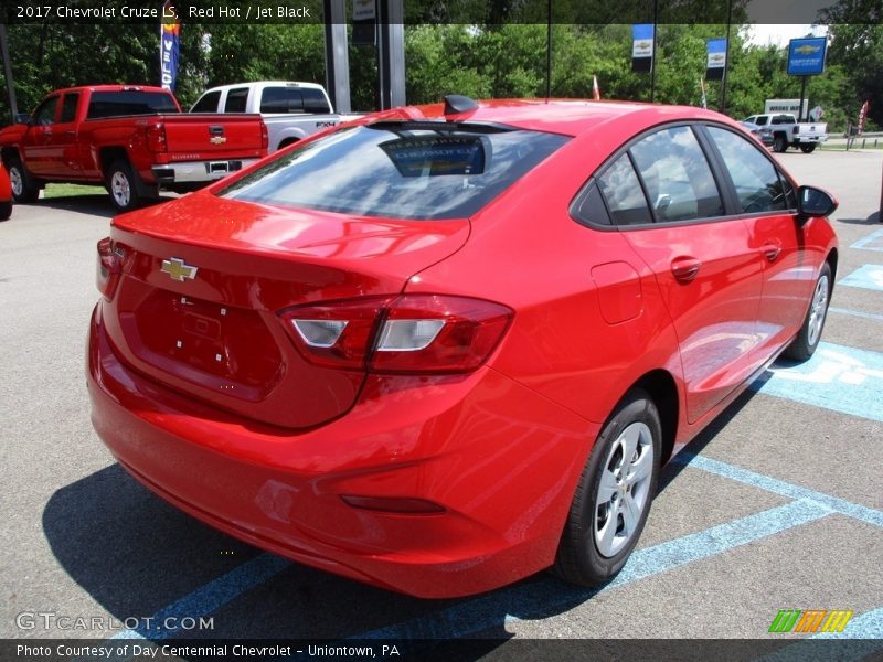 Red Hot / Jet Black 2017 Chevrolet Cruze LS