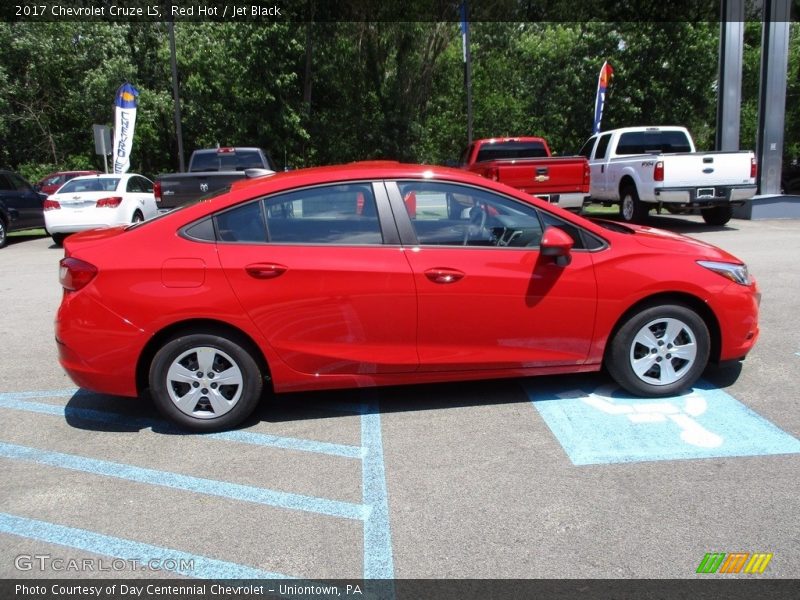 Red Hot / Jet Black 2017 Chevrolet Cruze LS