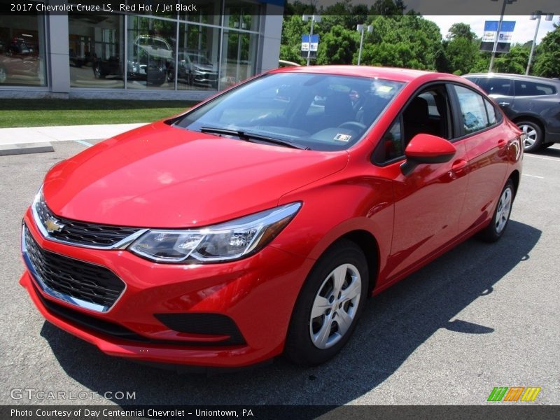 Red Hot / Jet Black 2017 Chevrolet Cruze LS