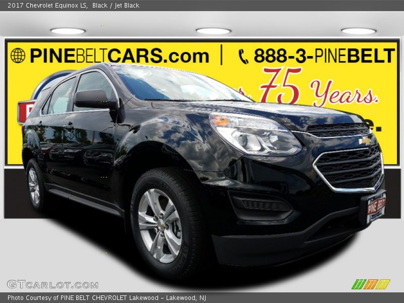 Black / Jet Black 2017 Chevrolet Equinox LS