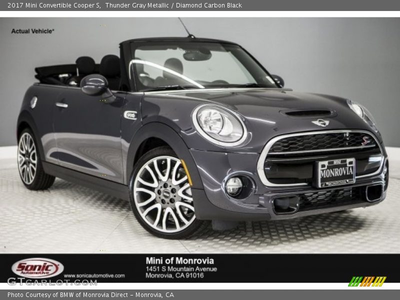 Thunder Gray Metallic / Diamond Carbon Black 2017 Mini Convertible Cooper S