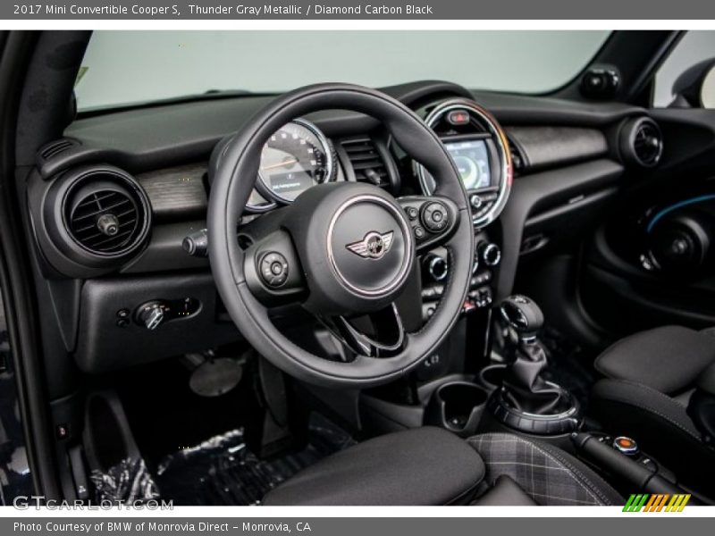 Thunder Gray Metallic / Diamond Carbon Black 2017 Mini Convertible Cooper S