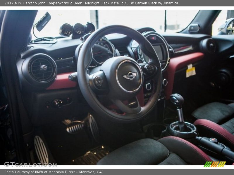 Midnight Black Metallic / JCW Carbon Black w/Dinamica 2017 Mini Hardtop John Cooperworks 2 Door