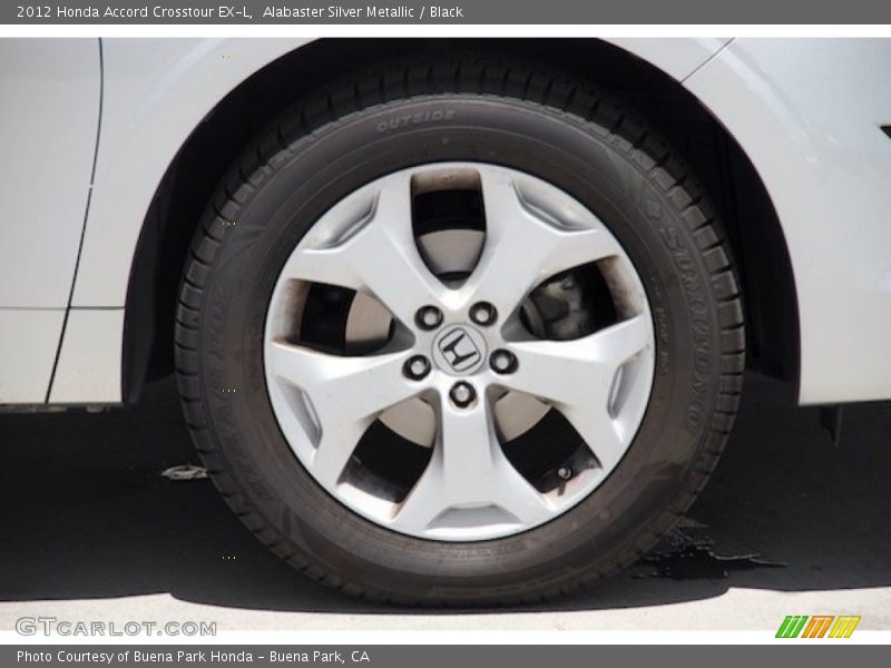 Alabaster Silver Metallic / Black 2012 Honda Accord Crosstour EX-L