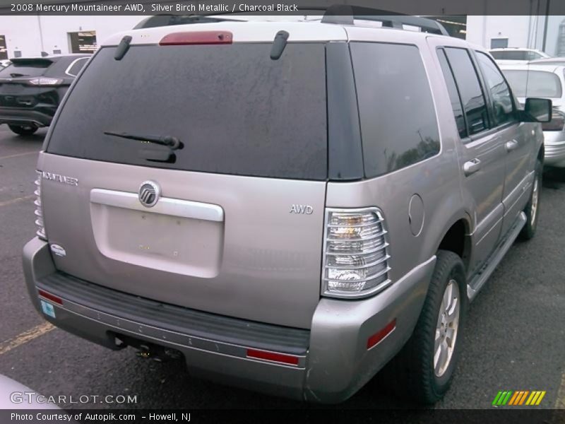 Silver Birch Metallic / Charcoal Black 2008 Mercury Mountaineer AWD