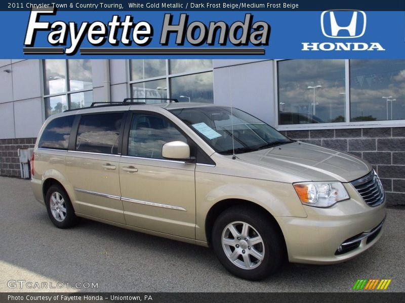 White Gold Metallic / Dark Frost Beige/Medium Frost Beige 2011 Chrysler Town & Country Touring