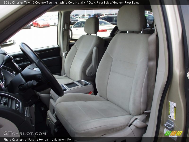 White Gold Metallic / Dark Frost Beige/Medium Frost Beige 2011 Chrysler Town & Country Touring