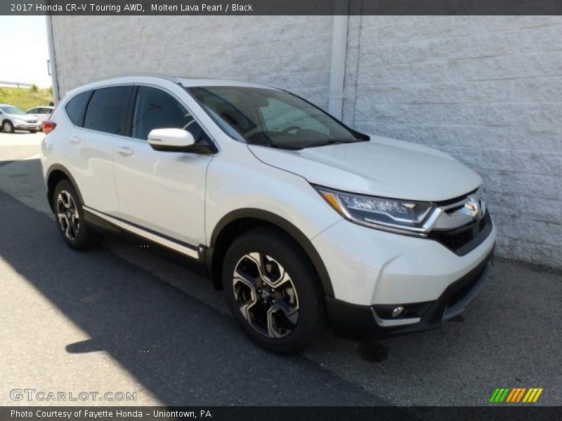 Molten Lava Pearl / Black 2017 Honda CR-V Touring AWD