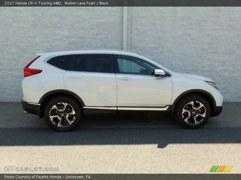 Molten Lava Pearl / Black 2017 Honda CR-V Touring AWD