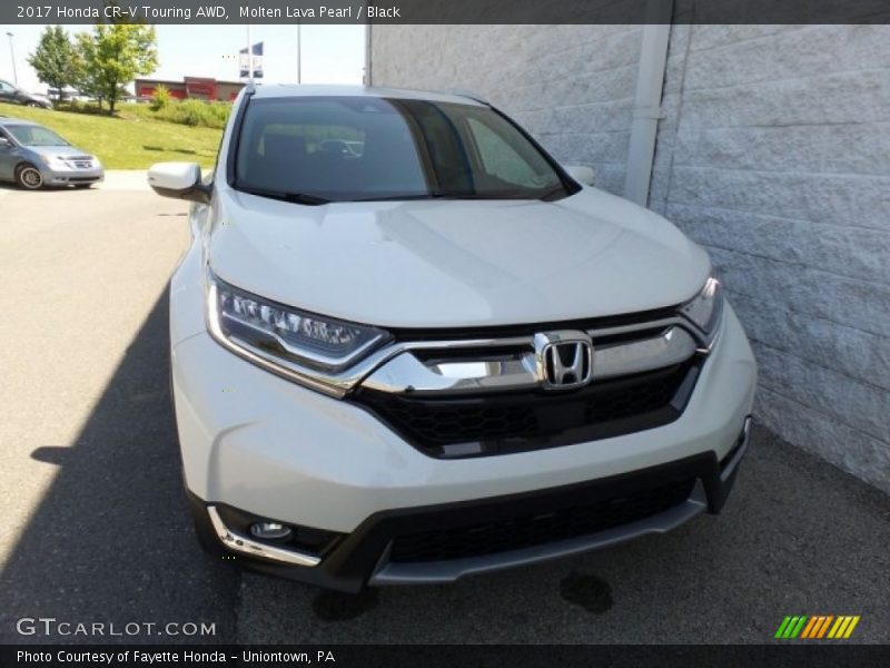 Molten Lava Pearl / Black 2017 Honda CR-V Touring AWD
