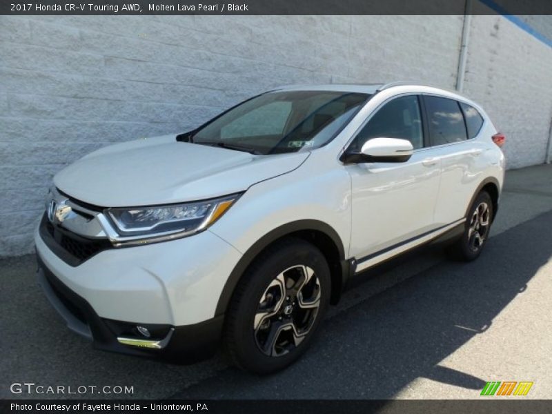 Molten Lava Pearl / Black 2017 Honda CR-V Touring AWD