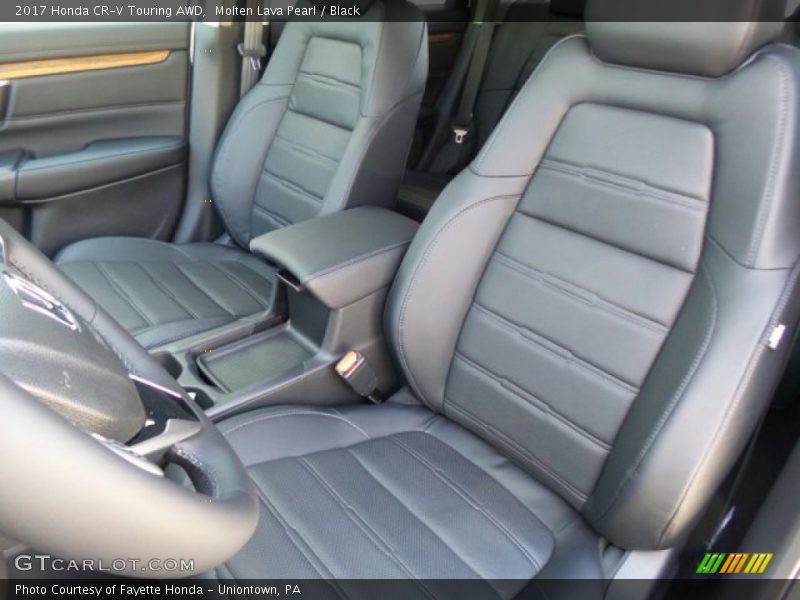 Molten Lava Pearl / Black 2017 Honda CR-V Touring AWD
