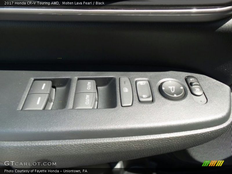 Molten Lava Pearl / Black 2017 Honda CR-V Touring AWD