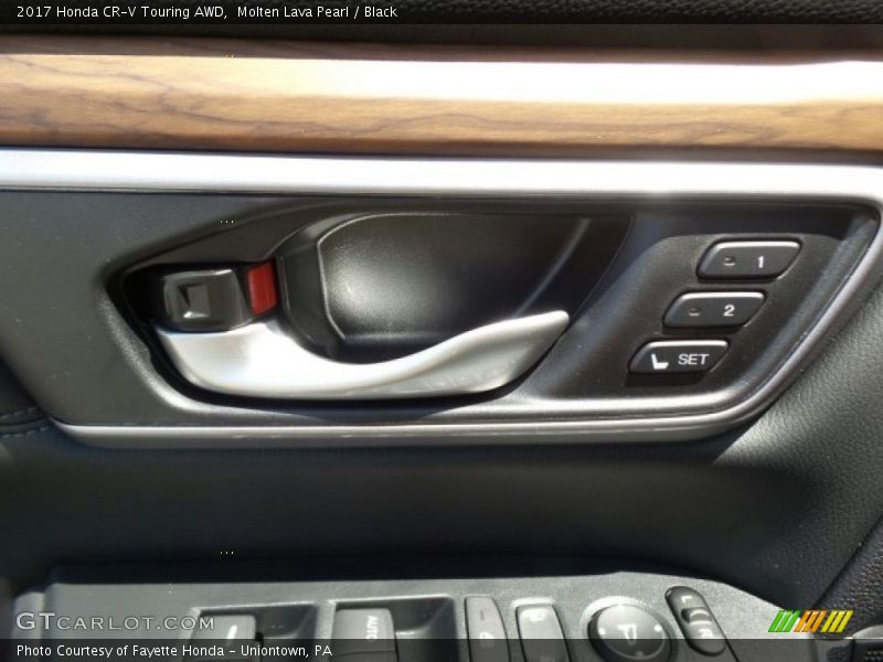 Molten Lava Pearl / Black 2017 Honda CR-V Touring AWD