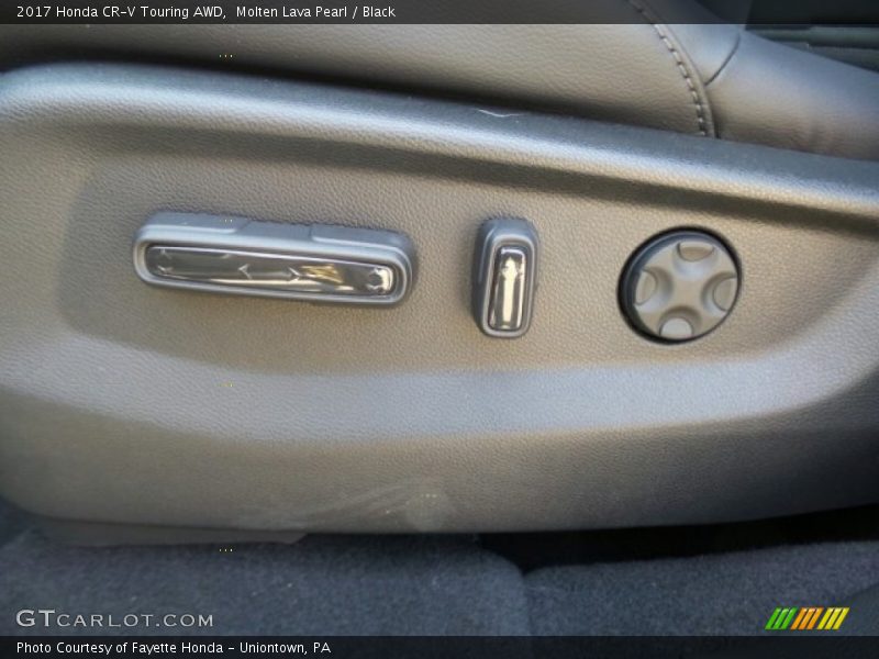 Molten Lava Pearl / Black 2017 Honda CR-V Touring AWD