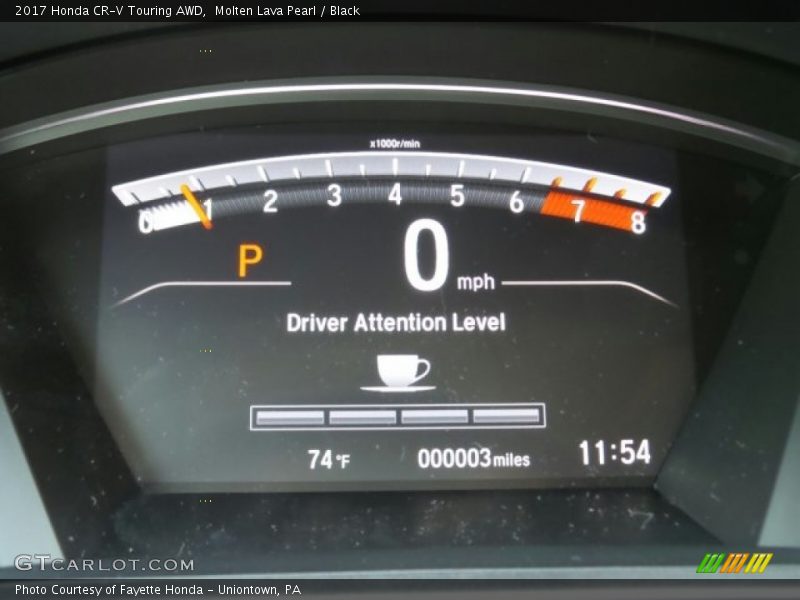 Molten Lava Pearl / Black 2017 Honda CR-V Touring AWD