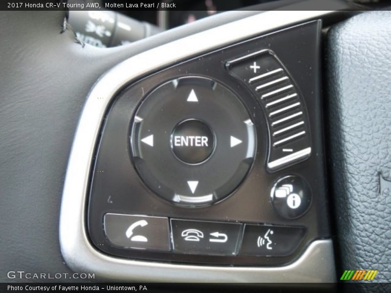 Molten Lava Pearl / Black 2017 Honda CR-V Touring AWD