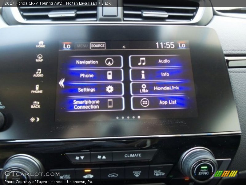 Molten Lava Pearl / Black 2017 Honda CR-V Touring AWD