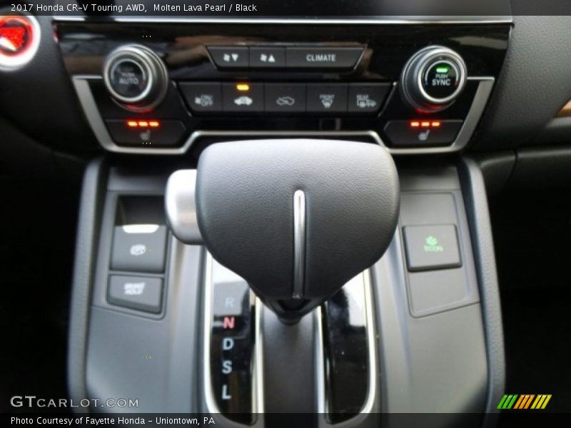 Molten Lava Pearl / Black 2017 Honda CR-V Touring AWD