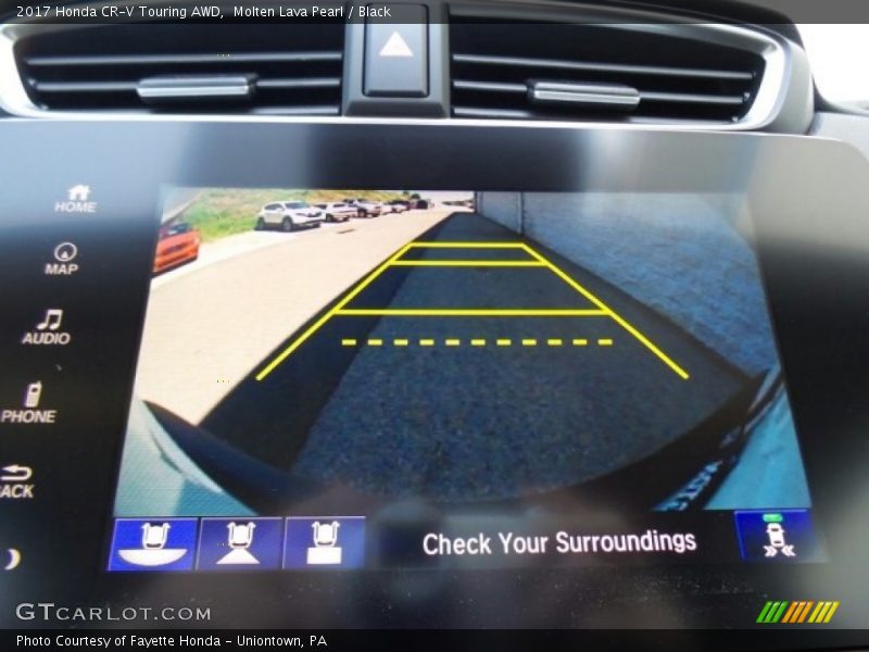 Molten Lava Pearl / Black 2017 Honda CR-V Touring AWD