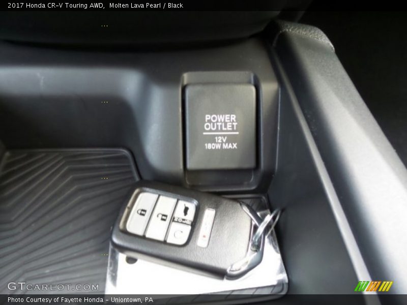 Molten Lava Pearl / Black 2017 Honda CR-V Touring AWD