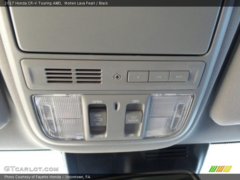Molten Lava Pearl / Black 2017 Honda CR-V Touring AWD