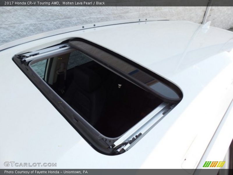 Molten Lava Pearl / Black 2017 Honda CR-V Touring AWD