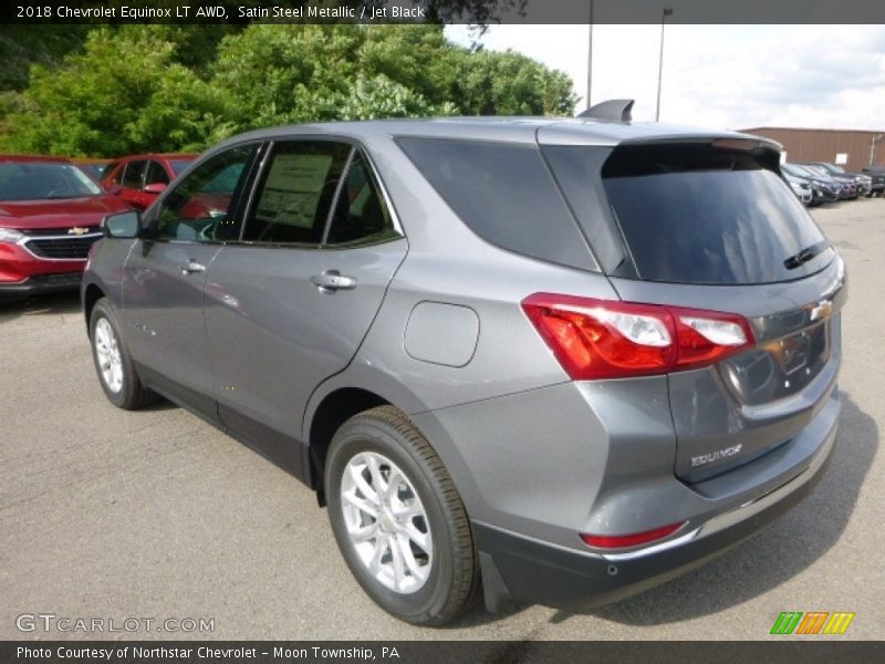 Satin Steel Metallic / Jet Black 2018 Chevrolet Equinox LT AWD