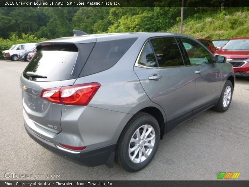 Satin Steel Metallic / Jet Black 2018 Chevrolet Equinox LT AWD