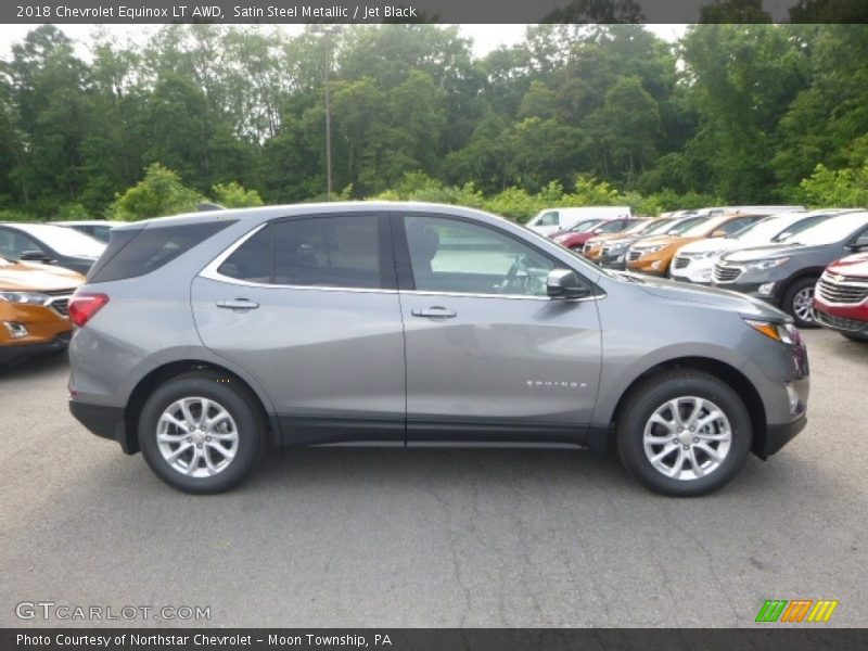 Satin Steel Metallic / Jet Black 2018 Chevrolet Equinox LT AWD