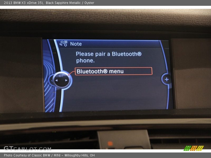 Black Sapphire Metallic / Oyster 2013 BMW X3 xDrive 35i