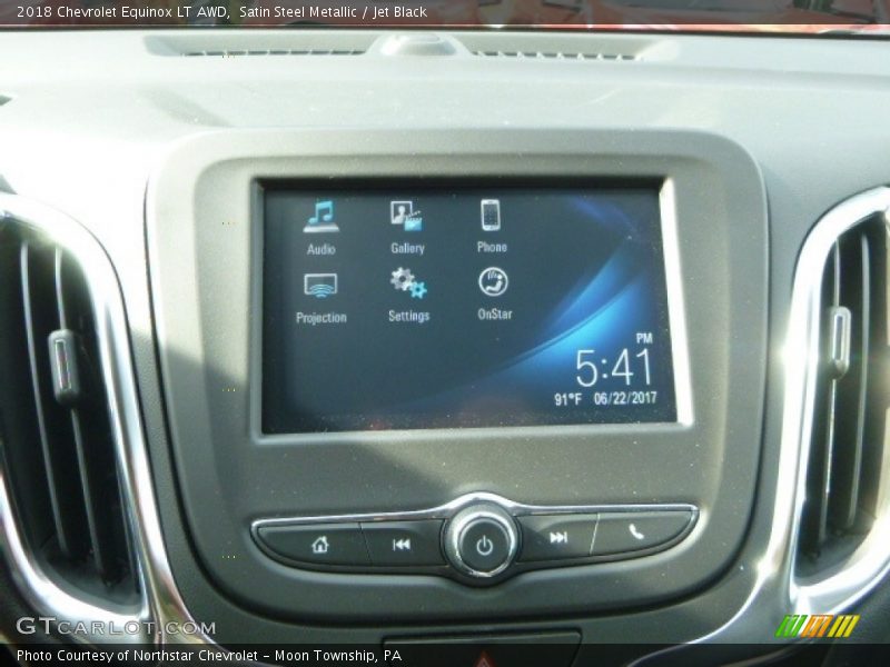 Satin Steel Metallic / Jet Black 2018 Chevrolet Equinox LT AWD