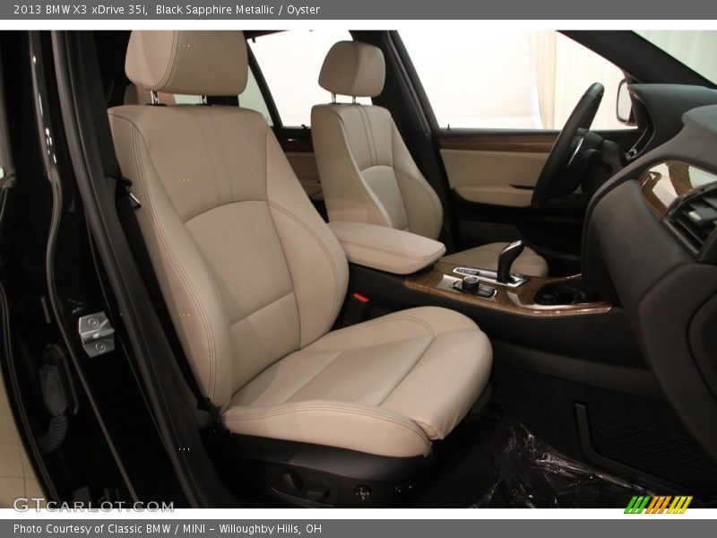 Black Sapphire Metallic / Oyster 2013 BMW X3 xDrive 35i