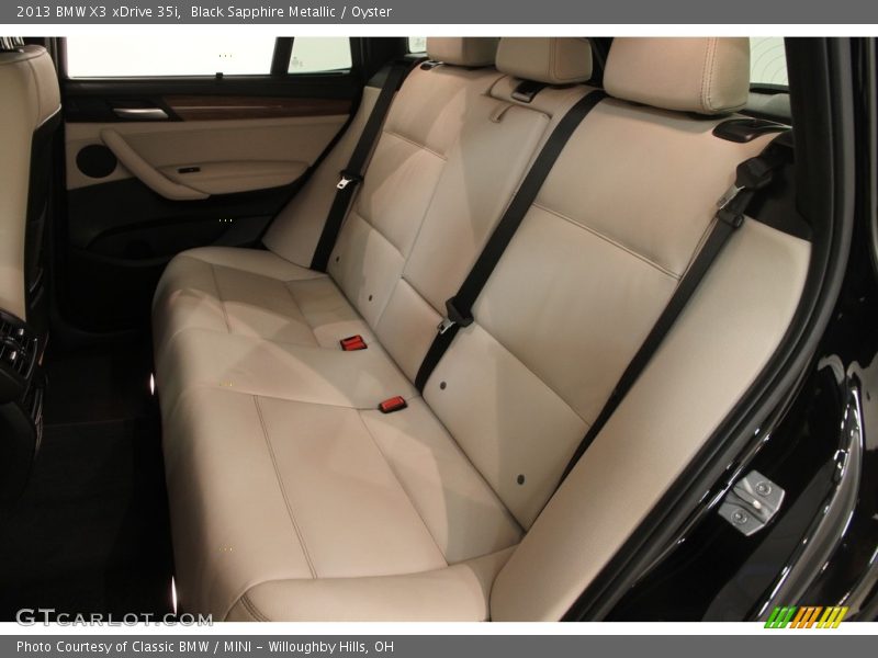 Black Sapphire Metallic / Oyster 2013 BMW X3 xDrive 35i