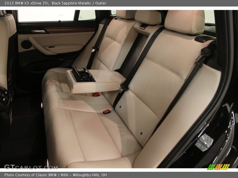 Black Sapphire Metallic / Oyster 2013 BMW X3 xDrive 35i
