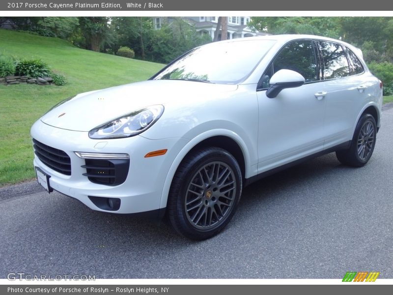 White / Black 2017 Porsche Cayenne Platinum Edition