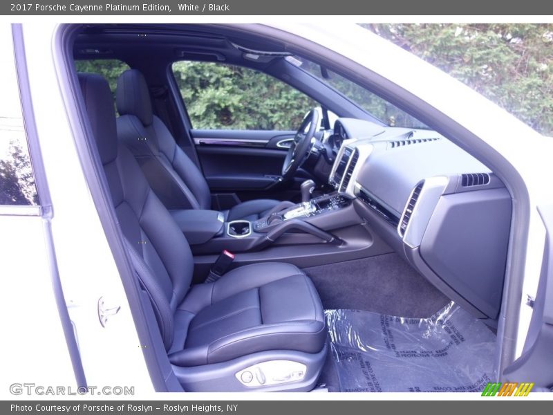 White / Black 2017 Porsche Cayenne Platinum Edition