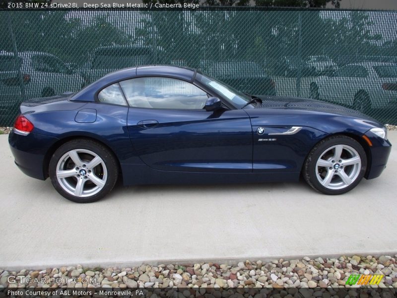 Deep Sea Blue Metallic / Canberra Beige 2015 BMW Z4 sDrive28i