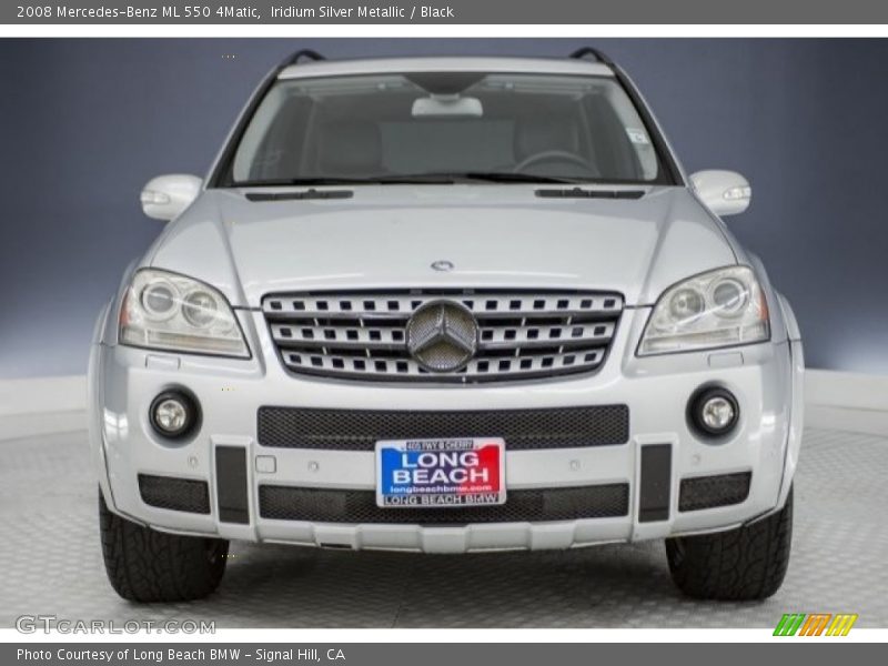 Iridium Silver Metallic / Black 2008 Mercedes-Benz ML 550 4Matic