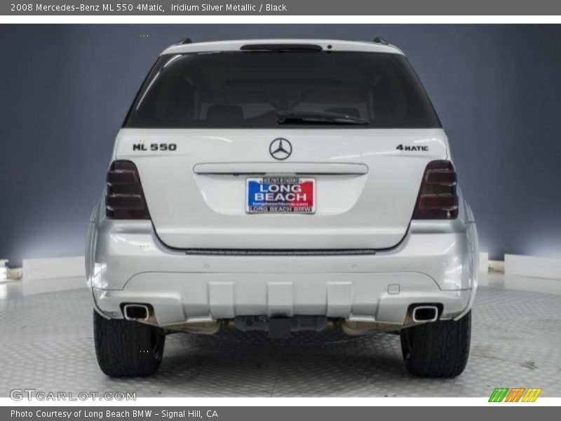 Iridium Silver Metallic / Black 2008 Mercedes-Benz ML 550 4Matic